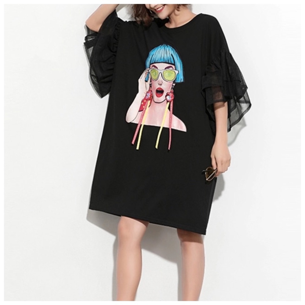 🆕 The ARMIDE Pop Art Oversize Top - Picture 3 of 7